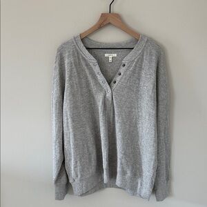 Gray Henley Sweater